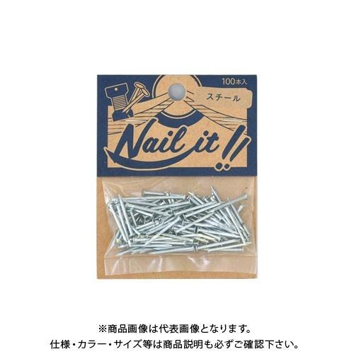 若井産業 NAILIT釘#17×19 100本袋入 スチール NF10001