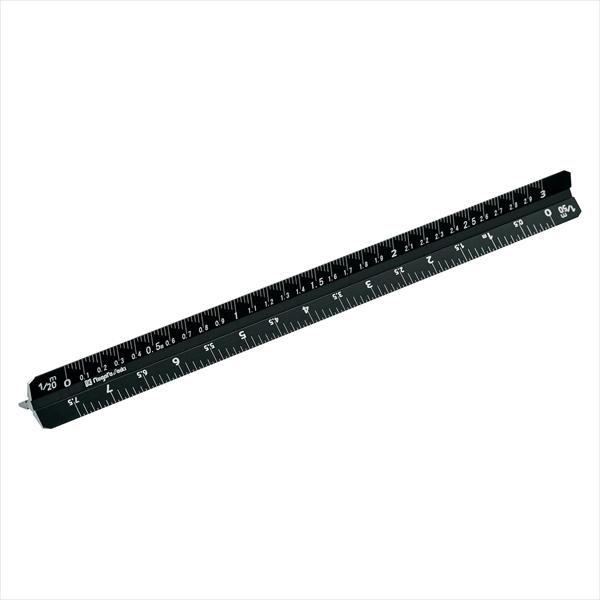 アルミ三角スケール目盛建築士用15cm 新潟精機 TSBA-15KD