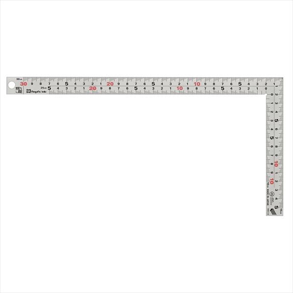 曲尺 30cm 快段目盛 厚手広巾 新潟精機 MT-30KD