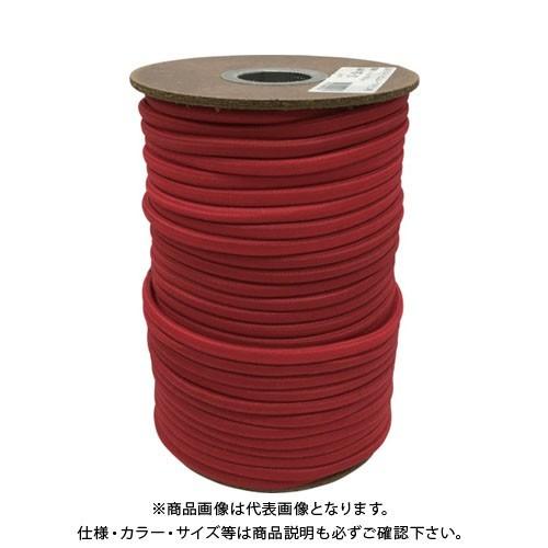 ユタカメイク ゴム タイトゴムロープボビン巻 6φ×50m レッド RT-21