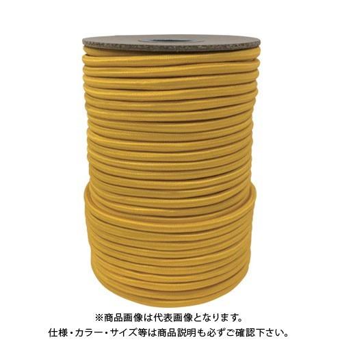 ユタカメイク ゴム タイトゴムロープボビン巻 6φ×50m イエロー RT-25