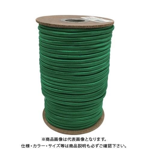 ユタカメイク ゴム タイトゴムロープボビン巻 6φ×50m グリーン RT-27