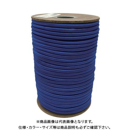 ユタカメイク ゴム タイトゴムロープボビン巻 6φ×50m ブルー RT-29