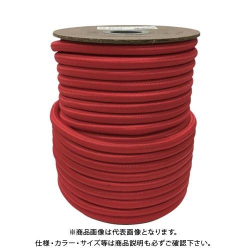 ユタカメイク ゴム タイトゴムロープボビン巻 9φ×30m レッド RT-33
