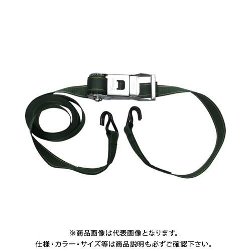 ユタカメイク ベルト荷締機コブラ 50mm×5m×1m Jフック V50-J