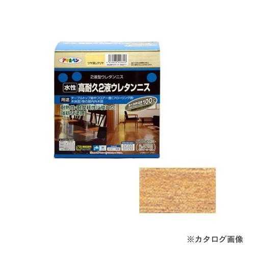 アサヒペン AP 水性2液ウレタンニス 600Gセット ツヤ消しクリヤ