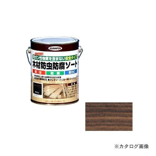 アサヒペン AP 木材防虫防腐ソート 1L ブラウン