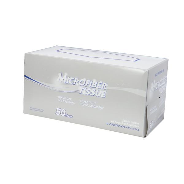 橋本ブラシ製作所 マイクロファイバーティッシュ 50枚入り