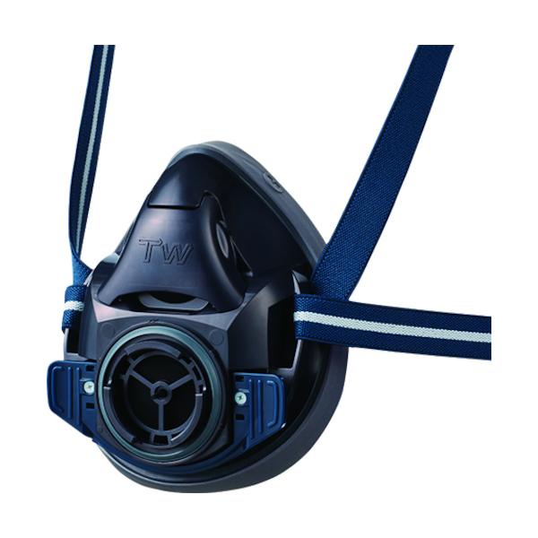 重松 シゲマツ 防塵・防毒マスク ブラック TW01C-BK (M) ブラック #32702