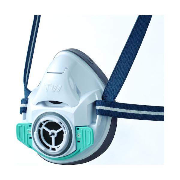 重松 シゲマツ 防塵・防毒マスク ホワイト TW01C-WH (M) ホワイト #32708