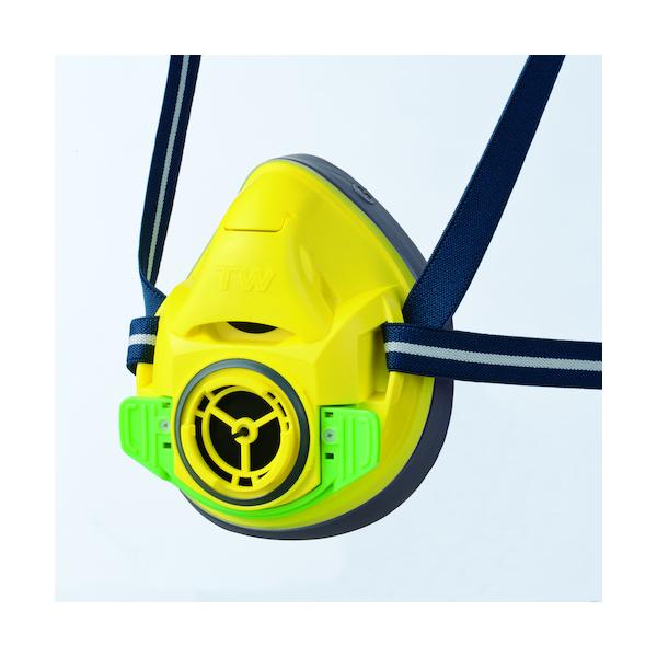 重松 シゲマツ 防塵・防毒マスク イエロー TW01C-YE (M) イエロー #32714