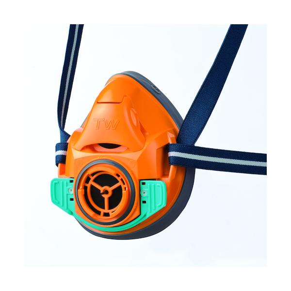 重松 シゲマツ 防塵・防毒マスク オレンジ TW01C-OR (M) オレンジ #32705