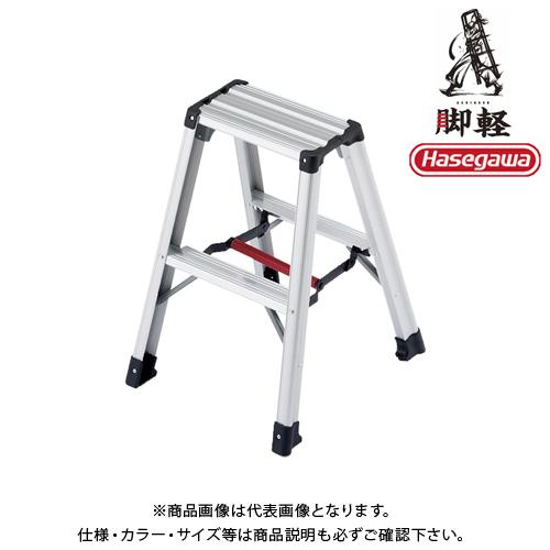 送料別途 直送品 専用脚立 脚軽130 2段 天板高0.6m ハセガワ 長谷川工業 RZ-06c