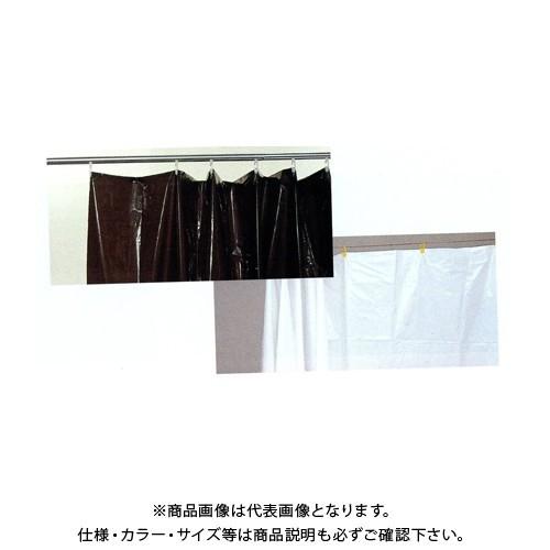 広島 HIROSHIMA 養生日除カーテン 濃茶　巾2m×高さ1.85m（5枚入） 467-26