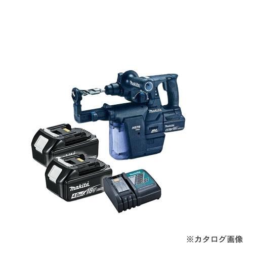 マキタ Makita 18V 6.0Ah 24mm充電式ハンマドリル+集じんシステム付 (バッテリ×...