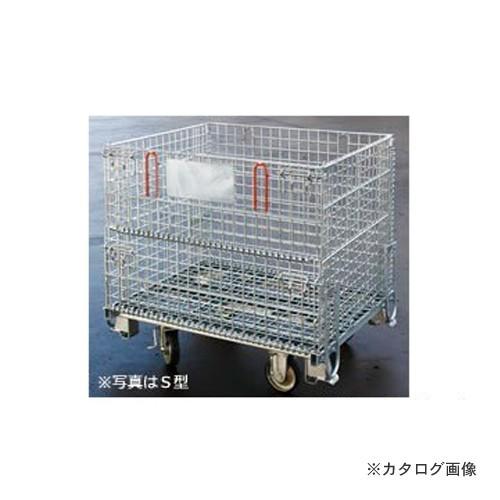 運賃見積り 直送品 伊藤製作所 123 吊り上げ式かご型パレットキャスター付 Ｓ型 1台 PM-SP...