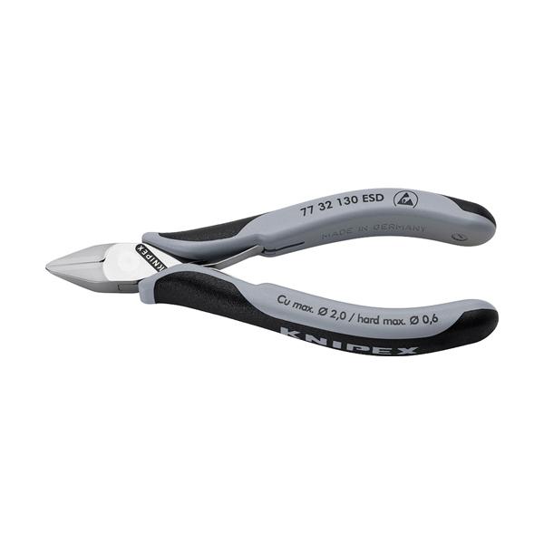 クニペックス KNIPEX 77 32 130 ESD 精密用ニッパー 静電気対策タイプ 130mm...