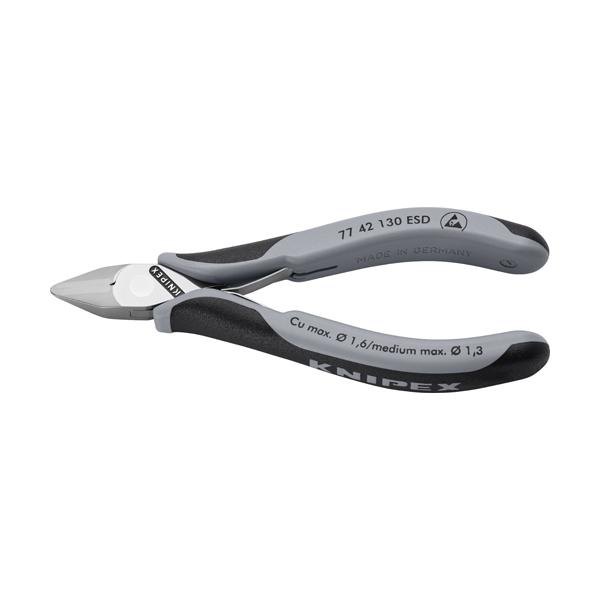 クニペックス KNIPEX 77 42 130 ESD 精密用ニッパー 静電気対策タイプ 130mm...