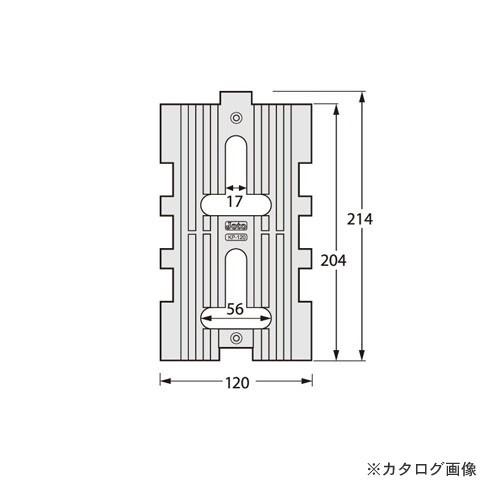 城東テクノ Joto キソパッキン 120×214×20mm ブラック (30コ) KP-120