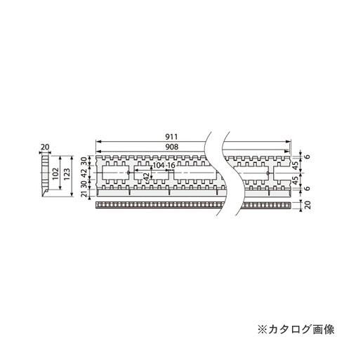 城東テクノ Joto モルタル止付キソパッキンロング 123×911×20mm ブラック (20本)...