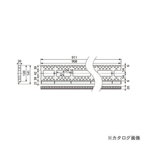 城東テクノ Joto モルタル止付キソパッキンロング 141×911×20mm ブラック (20本)...