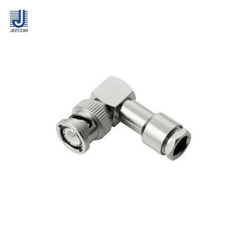 ジェフコム JEFCOM 同軸L型コネクター(圧着レスタイプ) 3C・BNCプラグ LBNC-3CT...