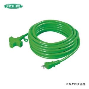 日動工業 延長コード 十字トリプル20m 緑 MRS-20-G｜plus1tools