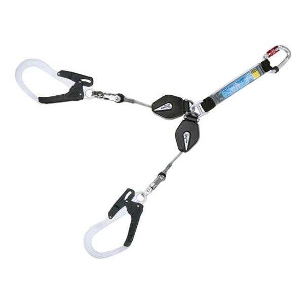 マーベル MARVEL フルハーネス用巻取式ツインランヤード 常時巻取タイプ MAT-CR212