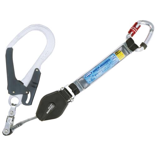 マーベル MARVEL フルハーネス用 巻取式ランヤード 幅18mm×長さ1,550mm ロック機構...