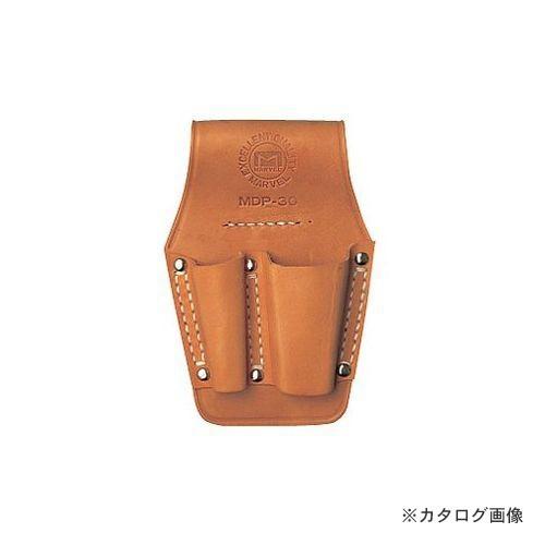 マーベル MARVEL 電工ポケット(皮革製) ペンチ差し・2丁差し MDP-30