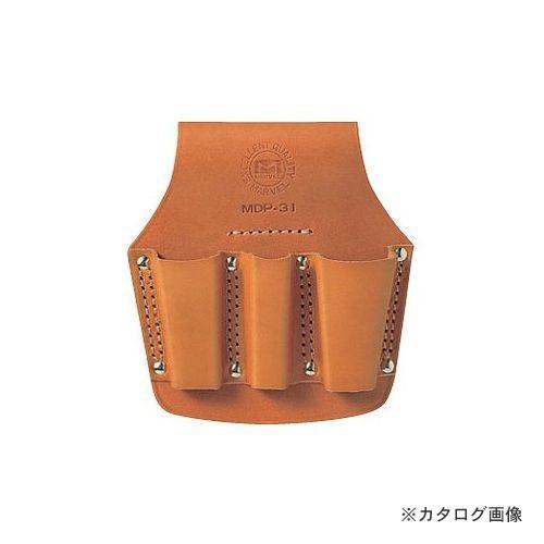 マーベル MARVEL 電工ポケット(皮革製) ペンチ差し・3丁差し MDP-31