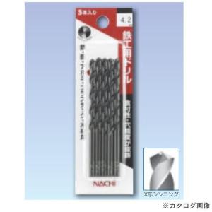 ナチ NACHI 鉄工用ドリル（シンニング付き） パック入(5本入) 6.0mm 5SDXJP6.0｜plus1tools