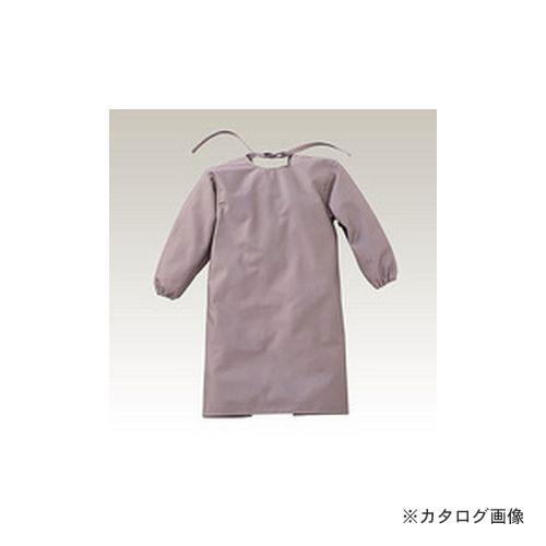 大中産業 フォーテック 袖付きエプロン グレー Lサイズ FGAP-504
