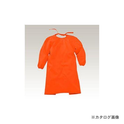 大中産業 フォーテック 袖付きエプロン オレンジ 3Lサイズ FOAP-509