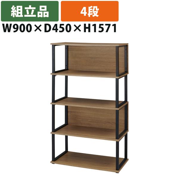 送料別途 直送品 シェルフ 4段 W900×D450×H1571 組立品 タック販売 RGS1590...