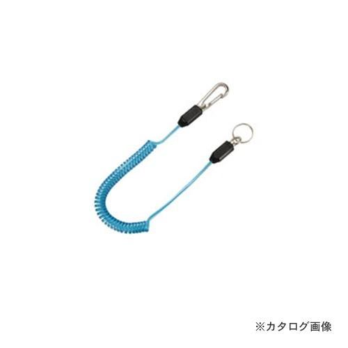 トップ工業 スリム四角コイルセーフティコード(蛍光ブルー) SFC-212SB