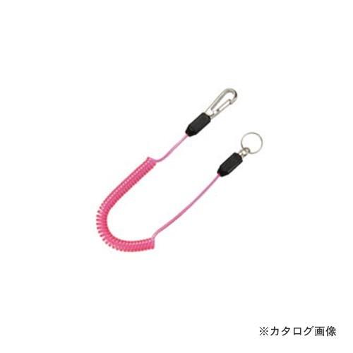 トップ工業 スリム四角コイルセーフティコード(蛍光ピンク) SFC-212SP