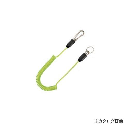 トップ工業 スリム四角コイルセーフティコード(イエローグリーン) SFC-212SYG