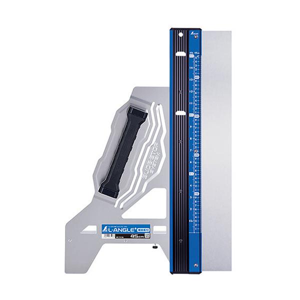 シンワ測定 丸ノコガイド定規 エルアングル Plus 45cm 併用目盛 補助板付 73196