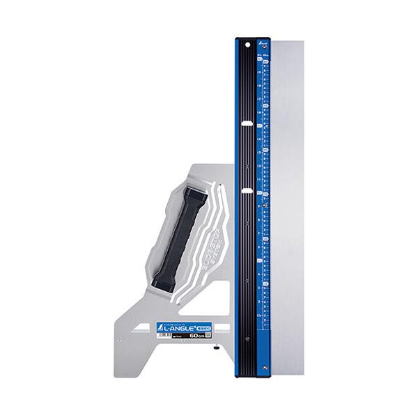 シンワ測定 丸ノコガイド定規 エルアングル Plus 60cm 併用目盛 補助板付 73197