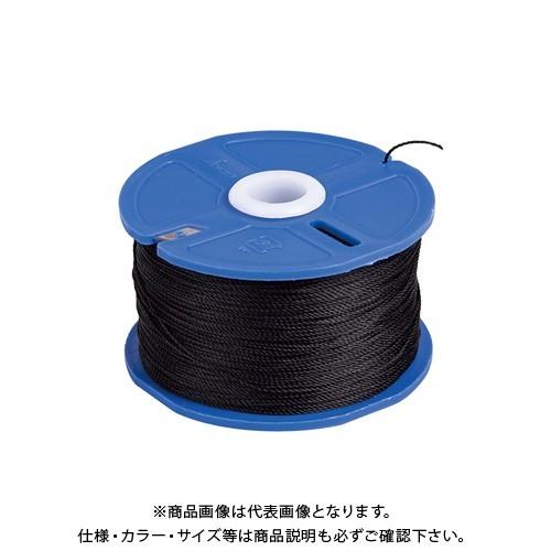 シンワ測定 ポリエステル水糸 リール巻 極太 1．2mm 120m ブラック 78492