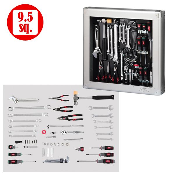 KTC SK3561SS 9.5sq. 工具セット (薄型収納メタルケースタイプ) [56点] シル...