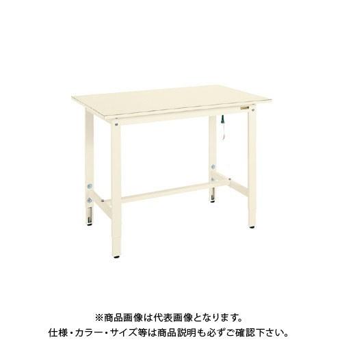 直送品 サカエ 帯電防止マット張高さ調整作業台 DSS-127EI