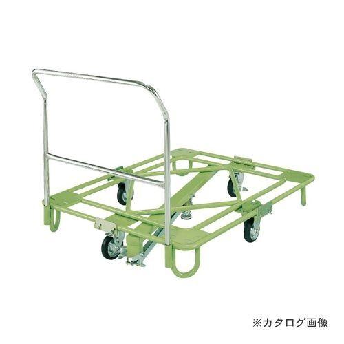直送品 サカエ SAKAE 自在移動回転台車 中量型 取手・センターベース付 RB-1FG