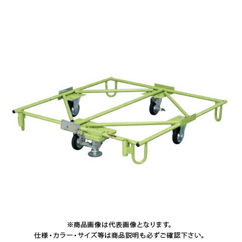 (運賃見積り)(直送品)サカエ SAKAE 樹脂パレット台車(フロアストッパー付) W1105×D1...