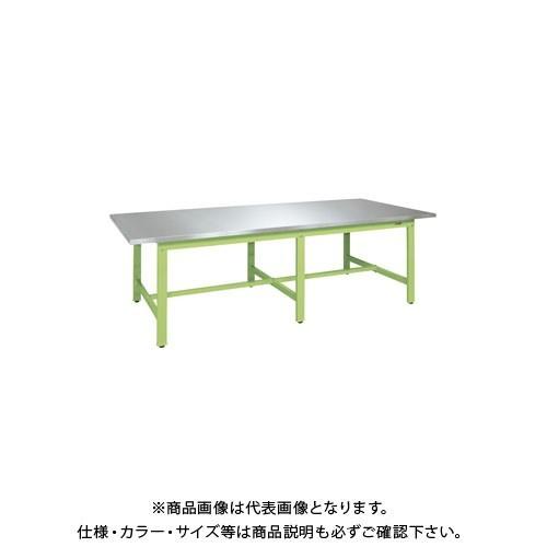 直送品 サカエ 大型作業台(ステンレスカブセ天板仕様) SUS4-2411HC