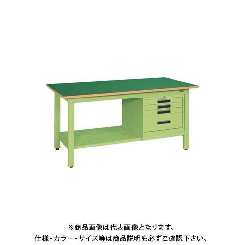 直送品 サカエ 軽量作業台KKタイプ SVEキャビネット付 KK-59FSVE4