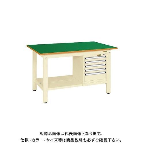 直送品 サカエ 軽量作業台KKタイプ スモールキャビネット付 KK-59FSL5IG