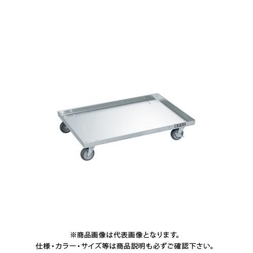 (送料別途)(直送品)サカエ ステンレスコンテナ台車 エラストマー車仕様 SO-75DSU4