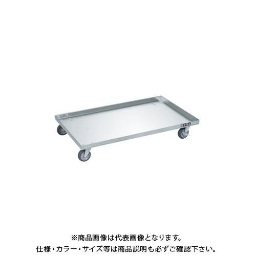 (送料別途)(直送品)サカエ ステンレスコンテナ台車 エラストマー車仕様 SO-135DSU4
